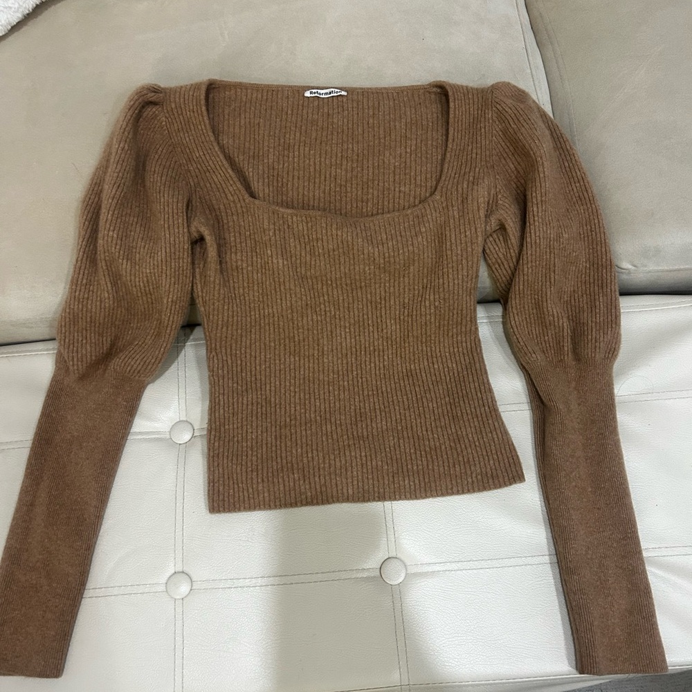 Beige reformation sweater